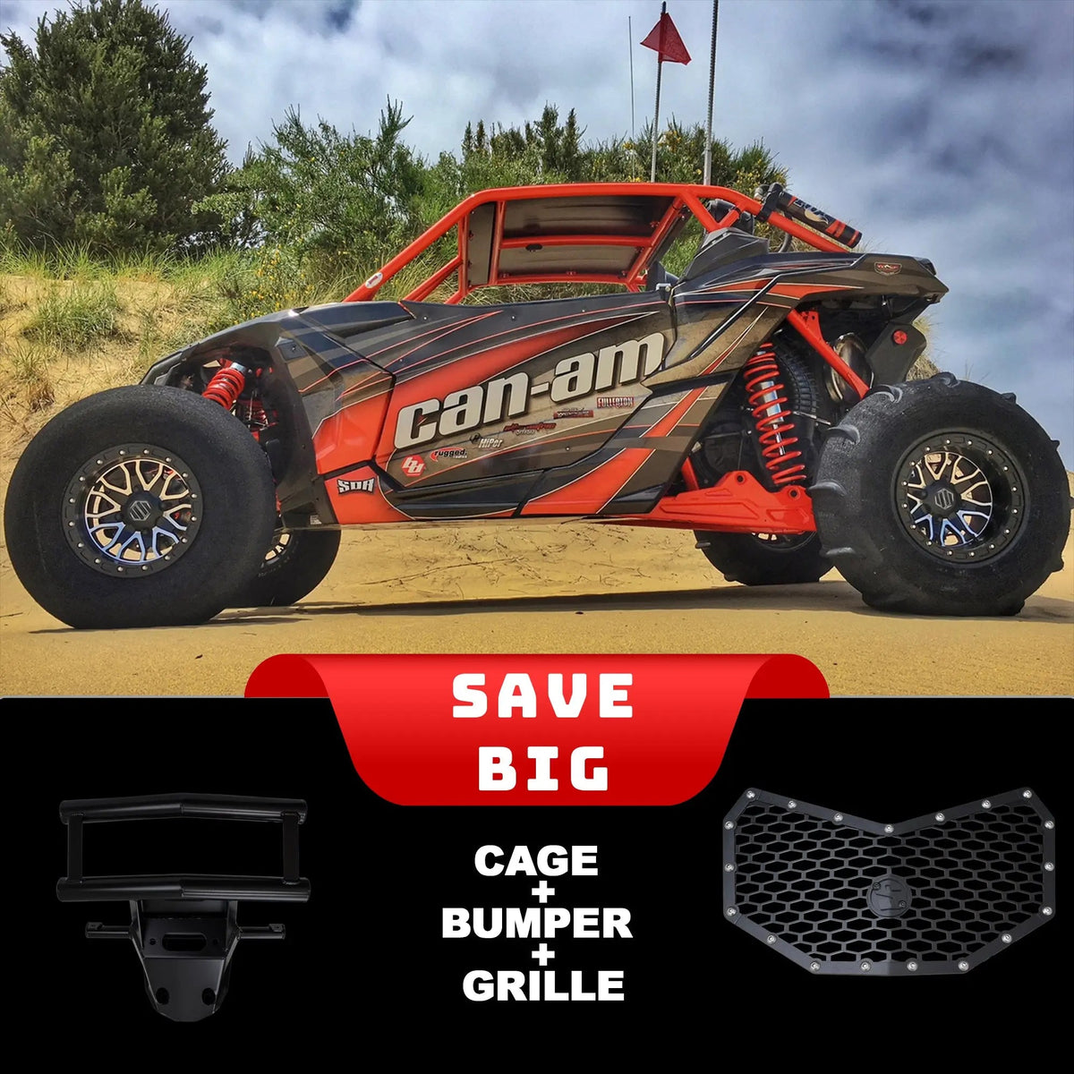 X-3 Sport Shorty Cage | Can-Am Maverick X3 Works Package