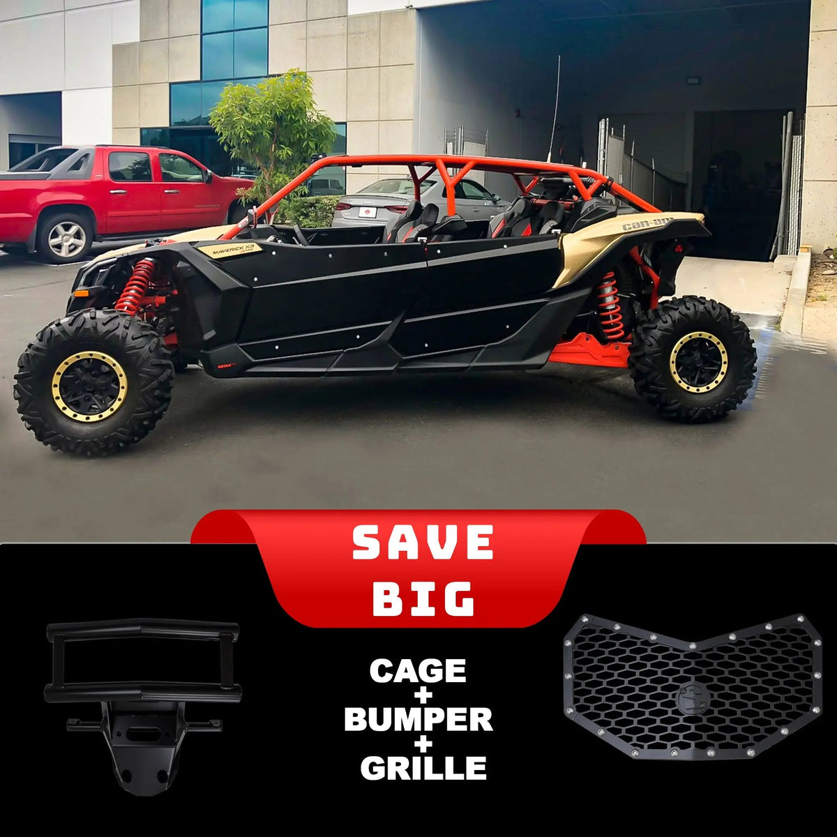 X-3 Max Sport-Shorty Cage | Can-Am Maverick X3 Max Works Package