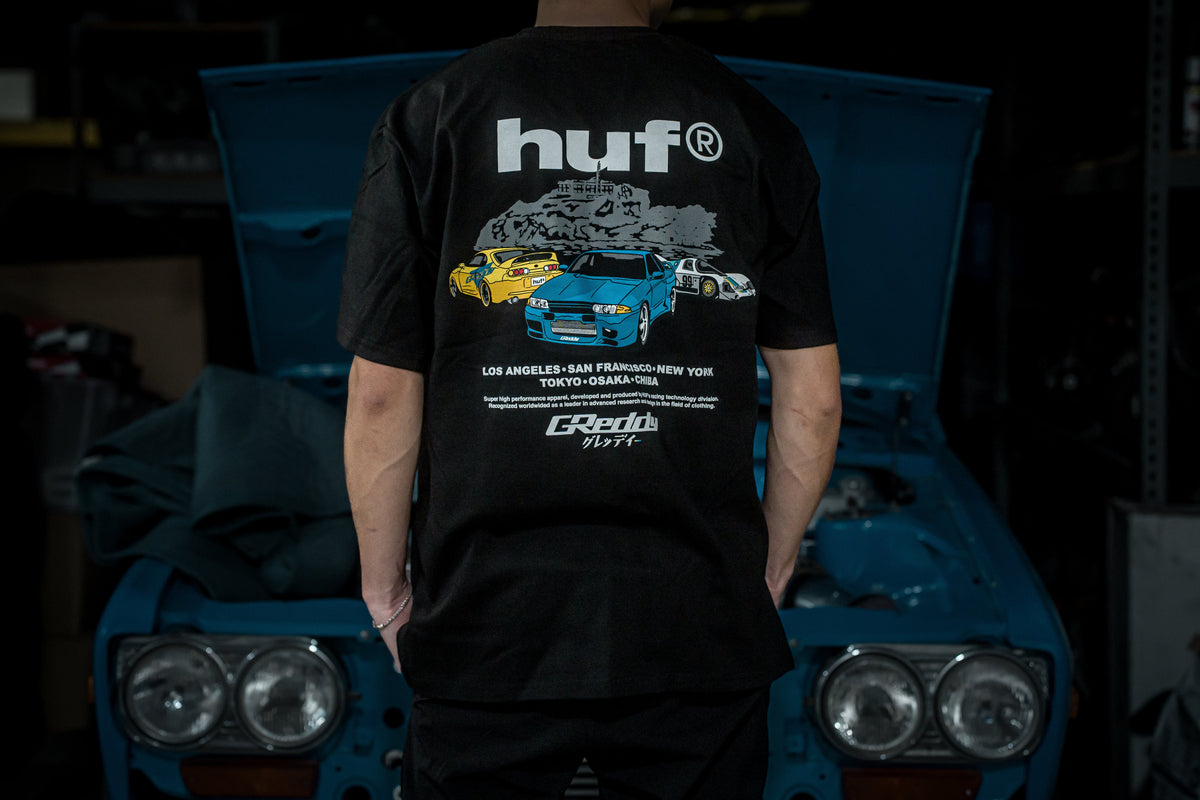 GReddy x HUF Cities Tee - Black