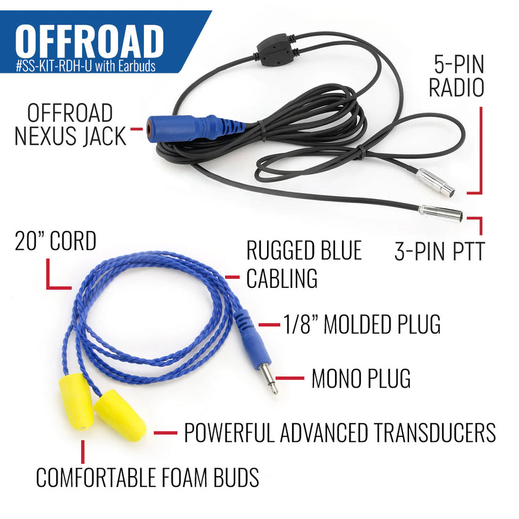 RUGGED Wired Driver Only Communication Kit with RDH16 Radio