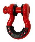3/4 RED D-RING WITH ISOLATORS (SINGLE)