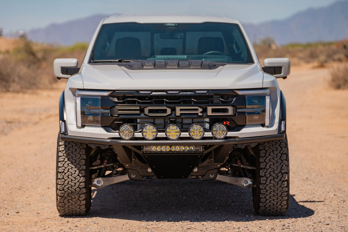 2021+ Ford F-150 Raptor Pro Plus Frame Cut Front Bumper | 20-inch Light Bar