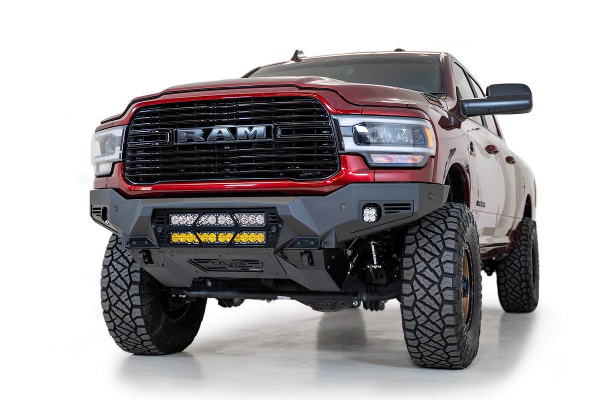 2019-2024 RAM 2500/3500 Bomber Front Bumper (Dual 20 Inch Lights)