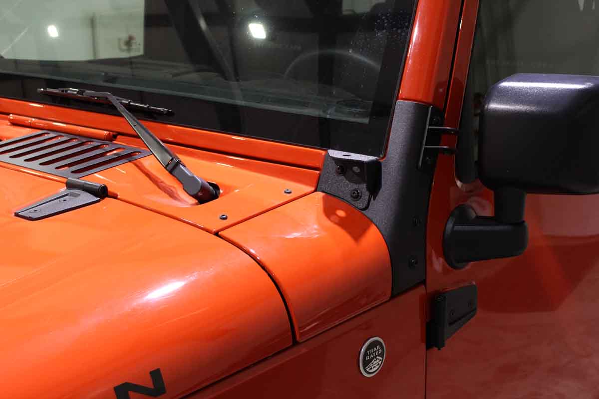 Fishbone Offroad Windshield Light Bracket for 2007-2018 Jeep Wrangler FB21015