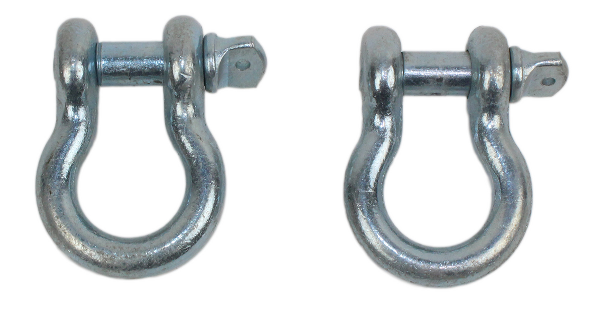 Fishbone Offroad Zinc Coated 3/4 in. D-Ring Set FB21037