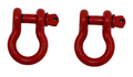 Fishbone Offroad Red 3/4 in. D-Ring Set FB21038