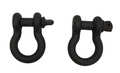 Fishbone Offroad Black 3/4 in. D-Ring Set FB21039