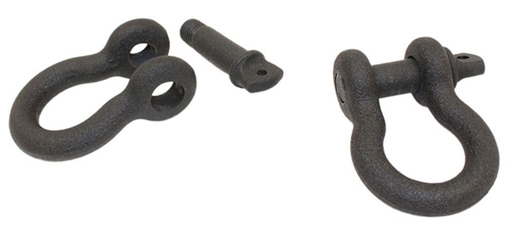 Fishbone Offroad Black 3/4 in. D-Ring Set FB21039