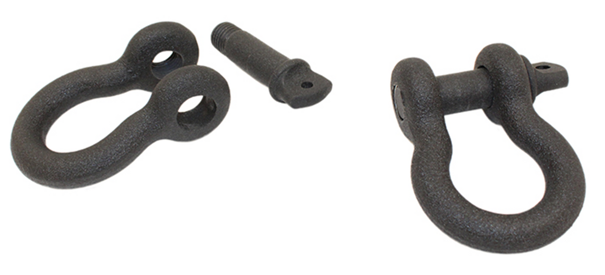 Fishbone Offroad Black 3/4 in. D-Ring Set FB21039