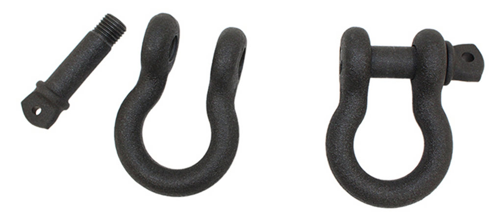 Fishbone Offroad Black 3/4 in. D-Ring Set FB21039