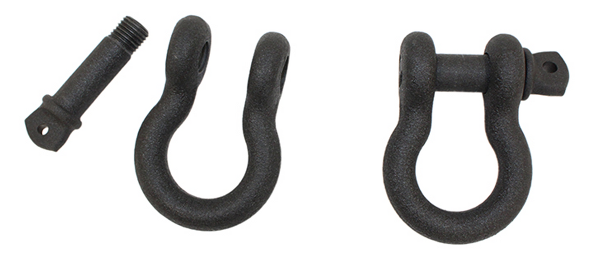 Fishbone Offroad Black 3/4 in. D-Ring Set FB21039