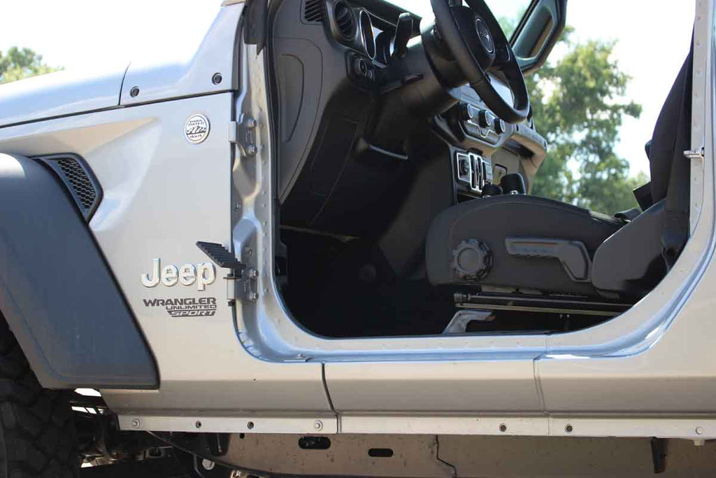 Fishbone Offroad Foot Peg Set for 2018 & Up Jeep Wrangler JL/Wrangler Unlimited JLU, 2020 & Up Jeep Gladiator JT FB21082