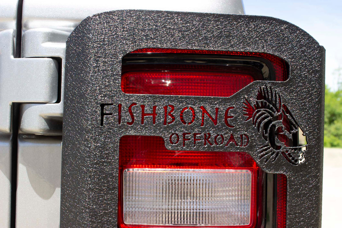 Fishbone Offroad Tail Light Guards for 2018 & Up Jeep Wrangler FB21119