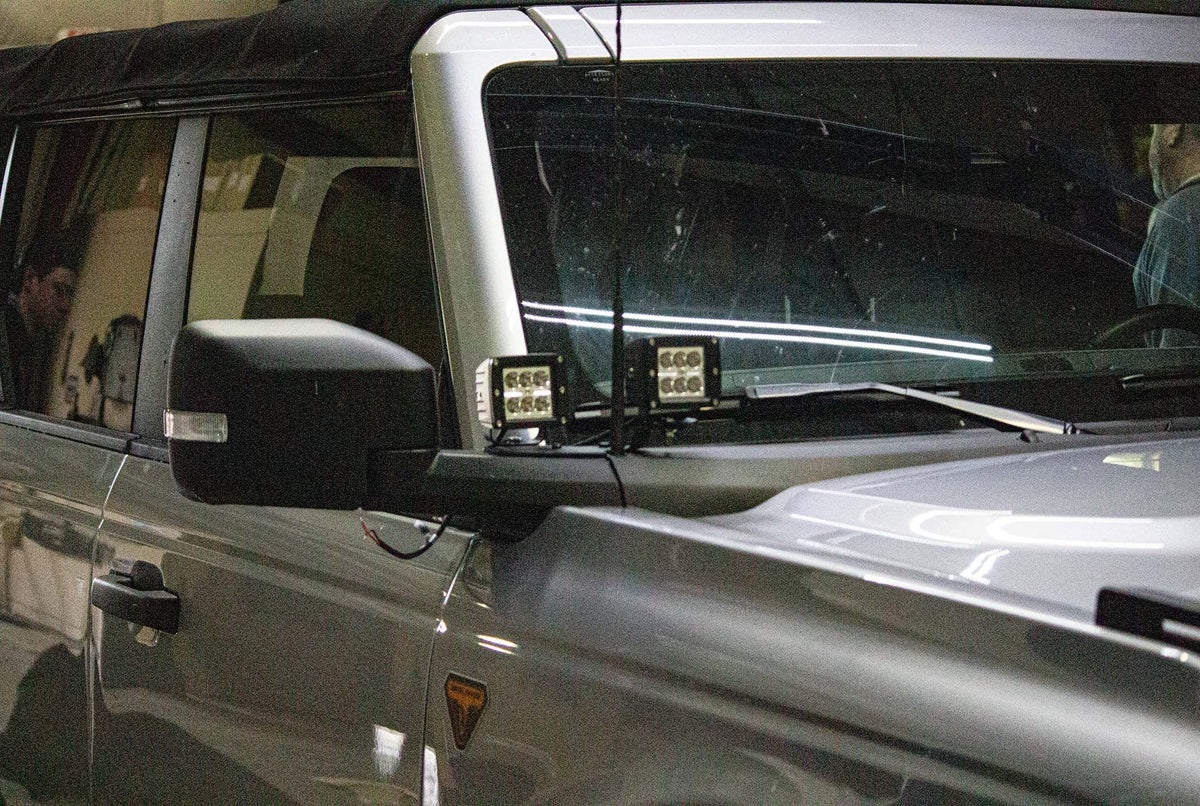 Fishbone Offroad Cowl Pod Light Bracket Set for 2022 & Up Ford Bronco FB21350
