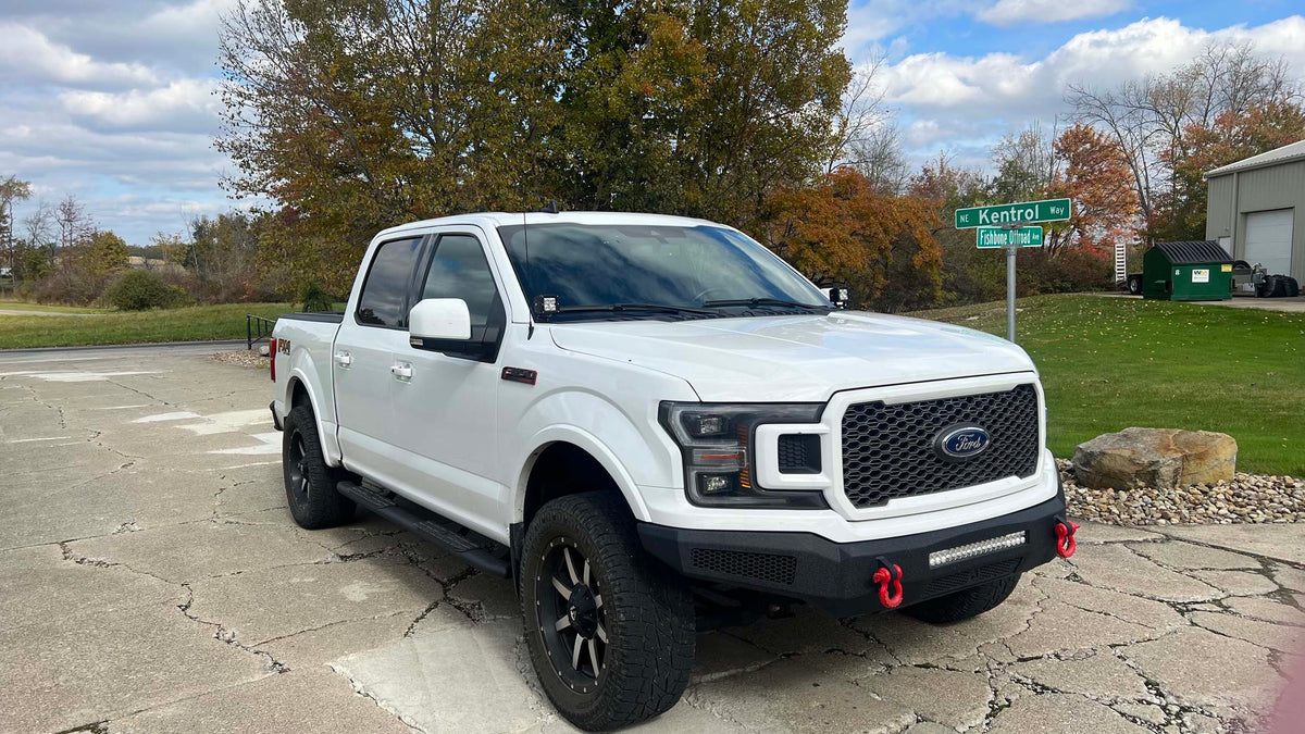 Fishbone Offroad Hood Light Pod Bracket for 2015-2023 F150/Raptor FB21353