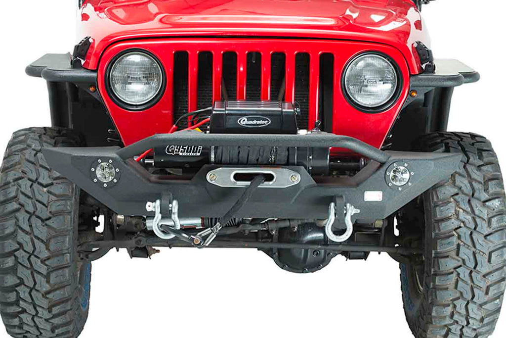 Fishbone Offroad Front Winch Bumper with LED's for 1987-2006 Jeep Wrangler FB22016