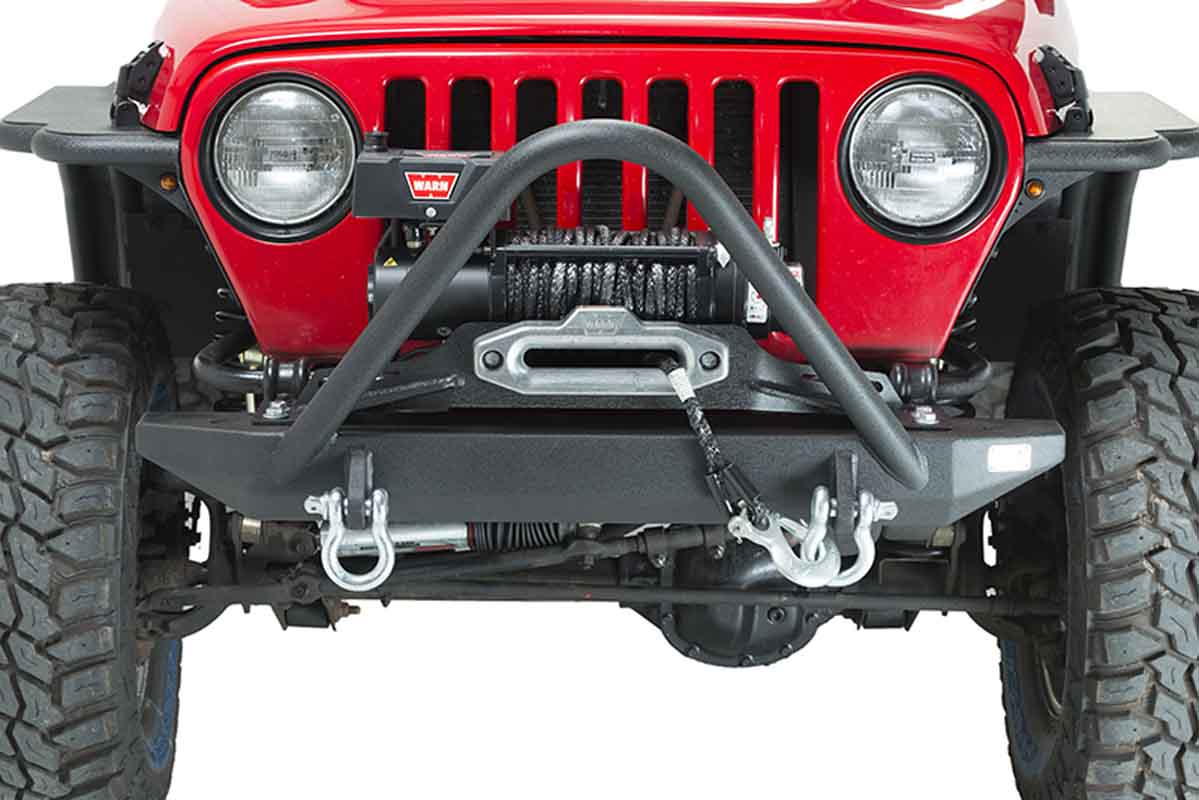 Fishbone Offroad Piranha Front Winch Bumper with Stinger for 1997-2006 Jeep Wrangler FB22047