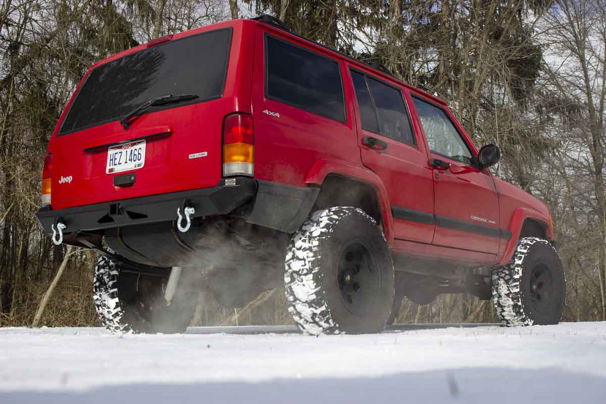 Fishbone Offroad Bullhead Rear Bumper for 1987-2001 Jeep Cherokee FB22079