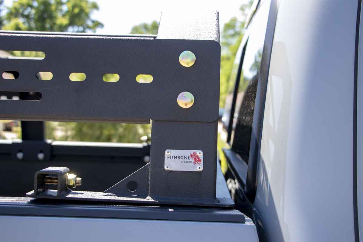 Fishbone Offroad Short Bed Half Height Tackle Rack for 2005-2023 Toyota Tacoma FB21244