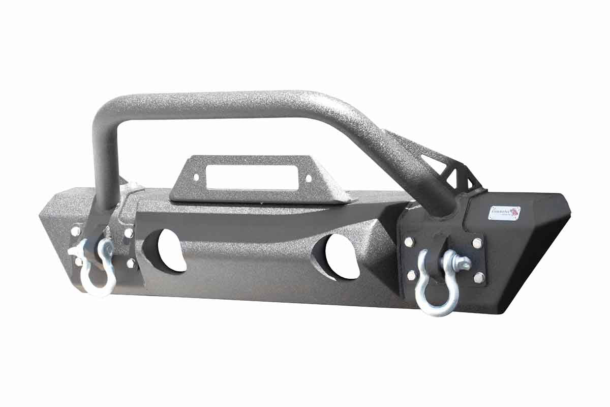 Fishbone Offroad Front Stubby Winch Bumper for 2018 & Up Jeep Wrangler/Gladiator FB22178