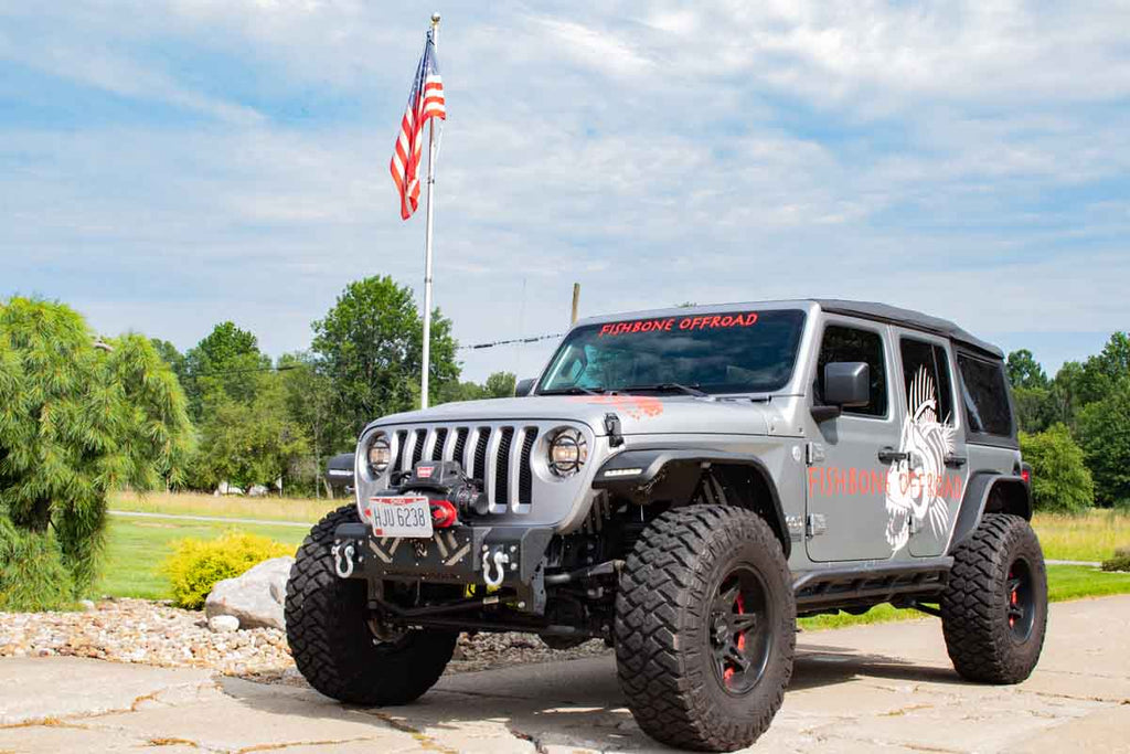 Fishbone Offroad Barracuda D-ring Mount Set For 2007 & Up Jeep Wrangler & 2020-Current Jeep Gladiator FB22344