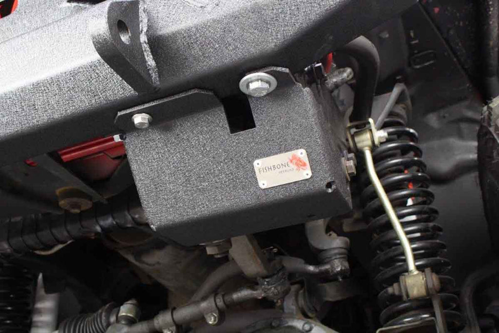 Fishbone Offroad Steering Box Skid Plate for 1997-2006 Jeep Wrangler FB23065
