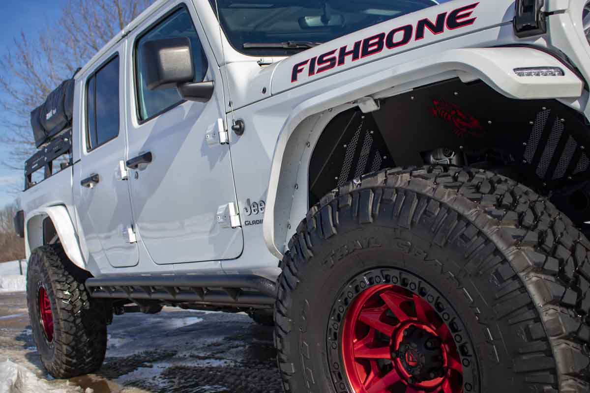 Fishbone Offroad Rocker Guards for 2020 & Up Jeep Gladiator FB23142
