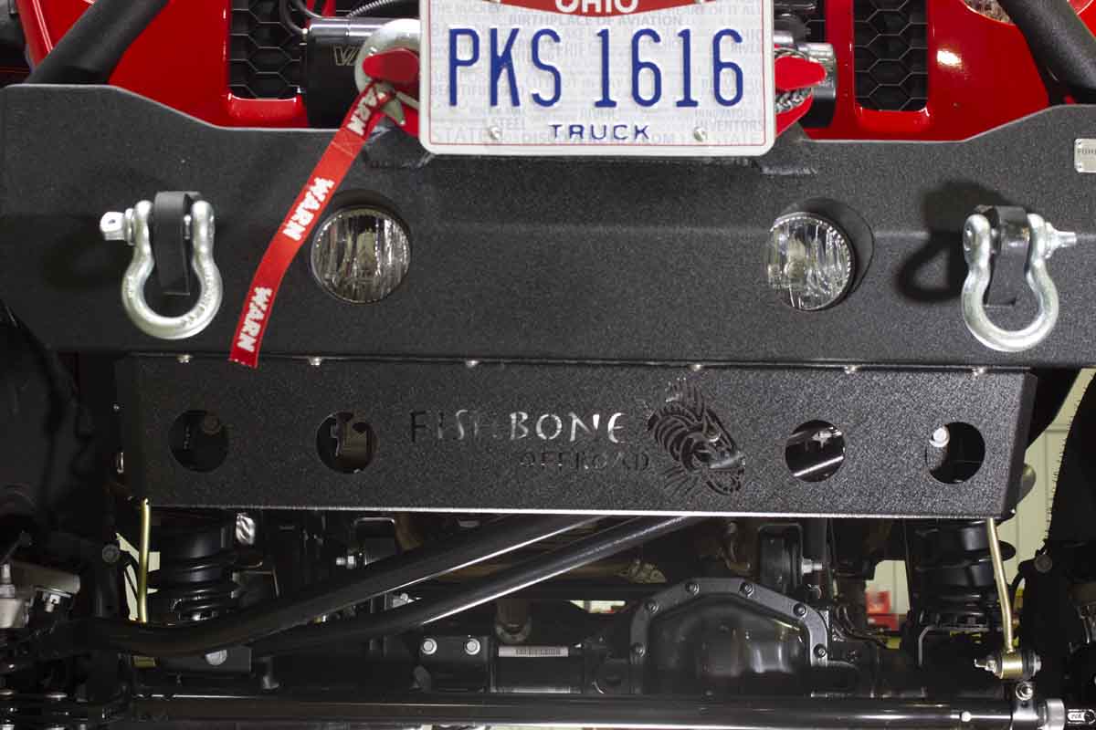 Fishbone Offroad Mako Front Bumper Skid Plate for 2018 & Up Jeep Wrangler/Gladiator FB23176