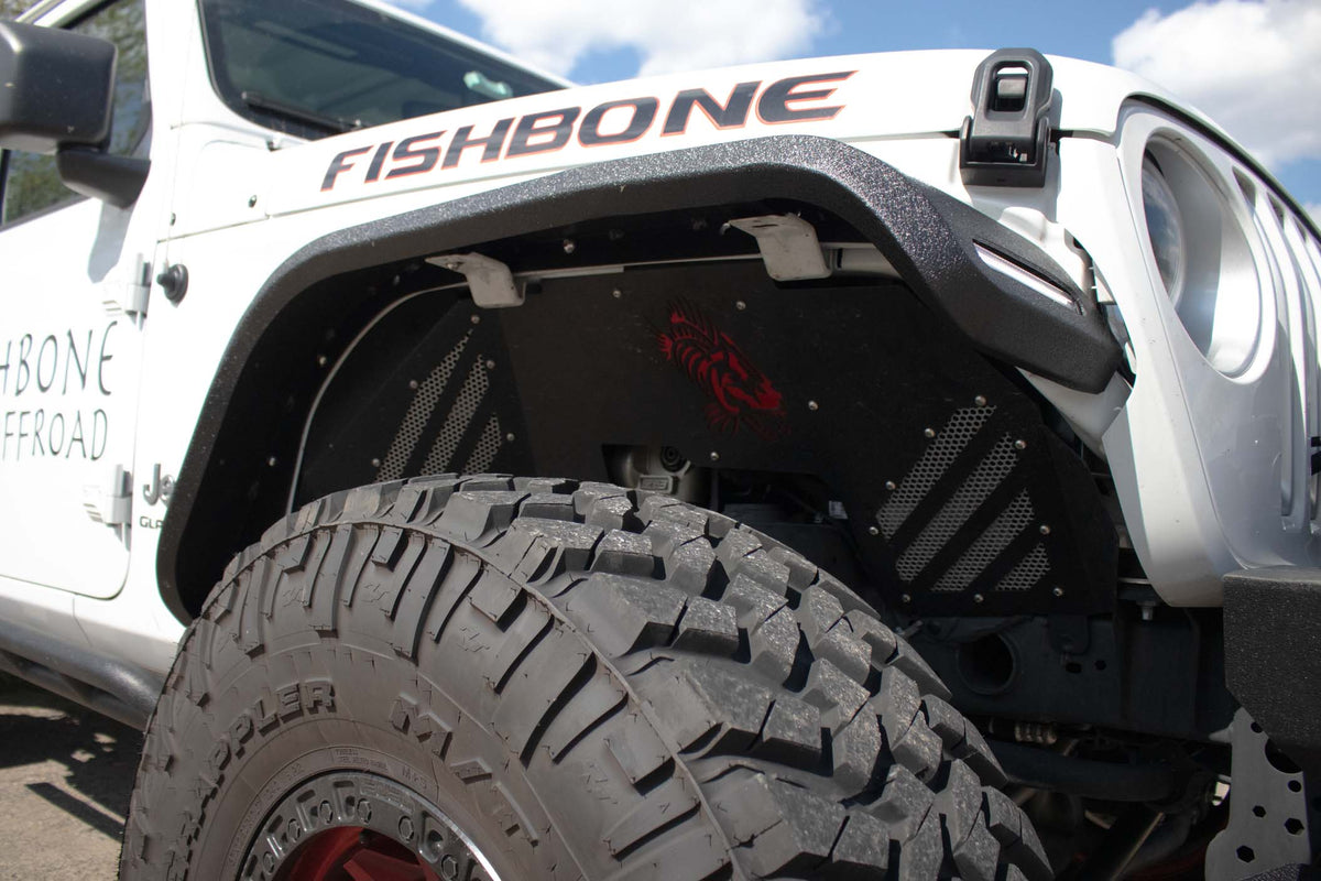 Fishbone Offroad Front Steel Elite Fenders for 2018-Current Jeep Wrangler & 2020-Current Jeep Gladiator FB23454F