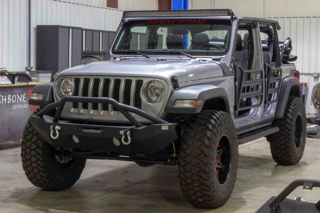 Fishbone Offroad Front and Rear Tube Doors for 2018 & 2025 Jeep Wrangler/Gladiator FB24086
