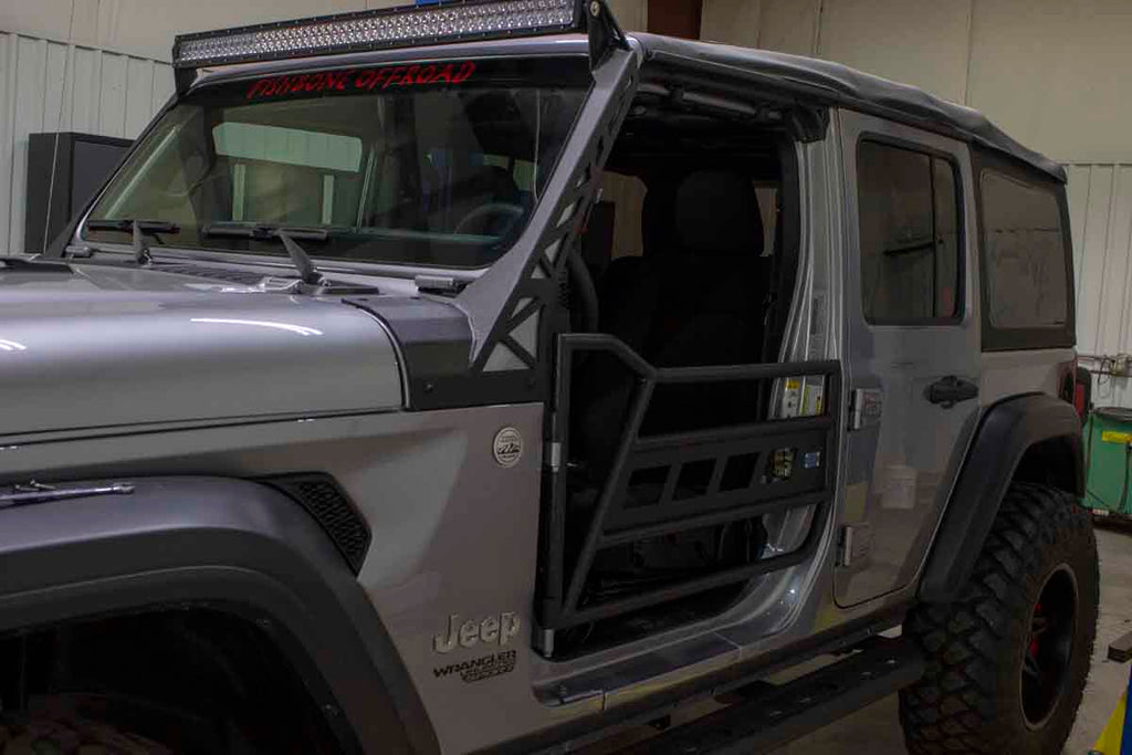 Fishbone Offroad Front and Rear Tube Doors for 2018 & 2025 Jeep Wrangler/Gladiator FB24086