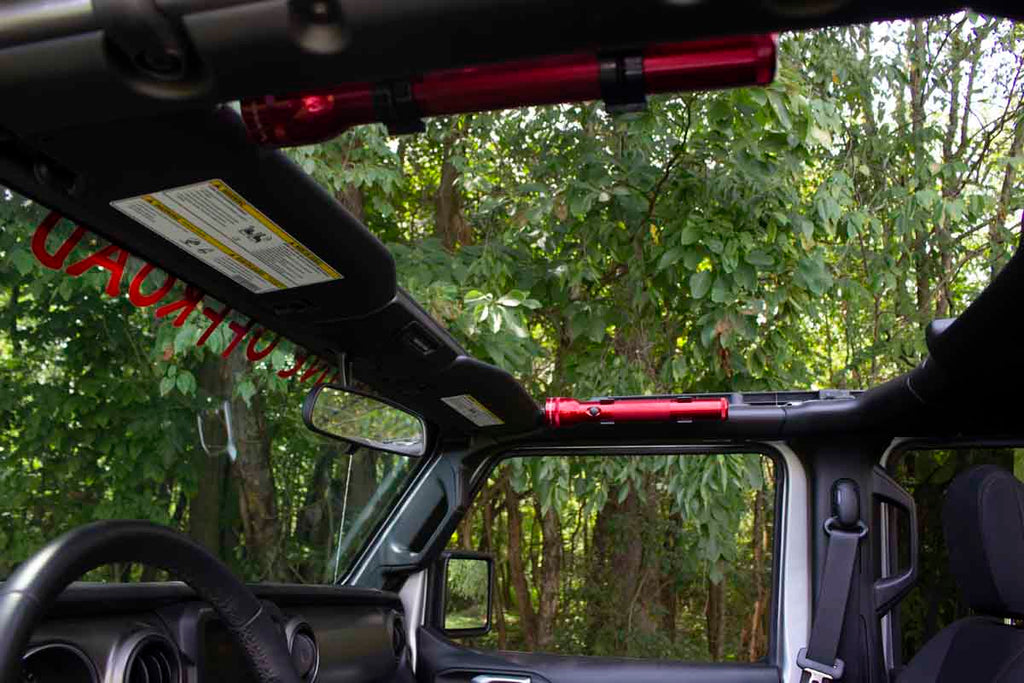 Fishbone Offroad Front Roll Bar Flashlight Mount for 2018-2023 Jeep Wrangler FB25092