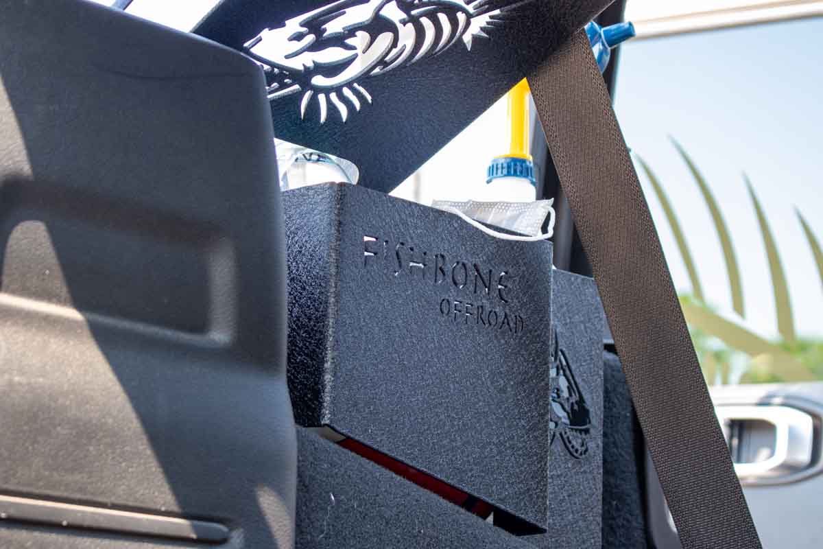 Fishbone Offroad 2018-2023 Jeep Wrangler Unlimited JLU Driver Side Wheel Well Storage Bins FB25215