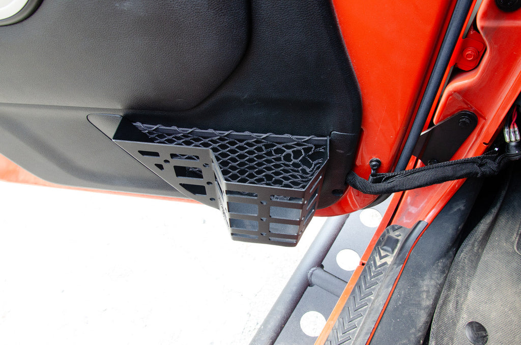 Fishbone Offroad Front Door Pocket MOLLE Panels For 2007-2018 Jeep Wrangler FB25491