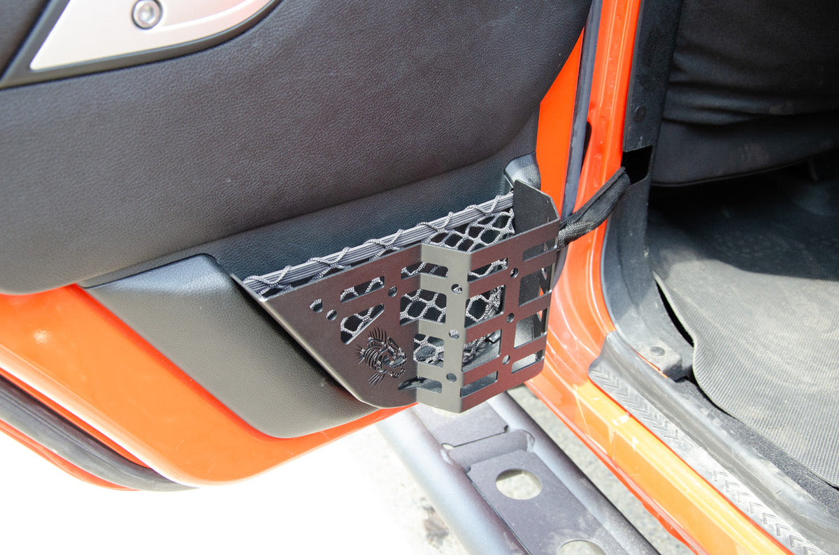 Fishbone Offroad Rear Door Pocket MOLLE Panels For 2007-2018 Jeep Wrangler Unlimited FB25492
