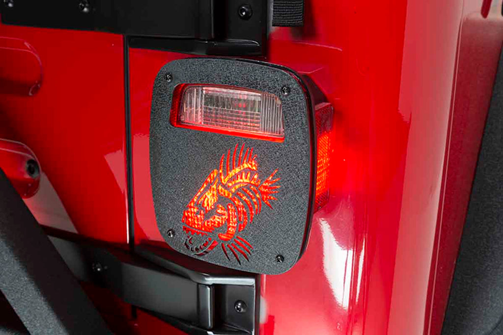 Fishbone Offroad Tail Light Covers for 1976-2006 Jeep CJ & Wrangler FB31044