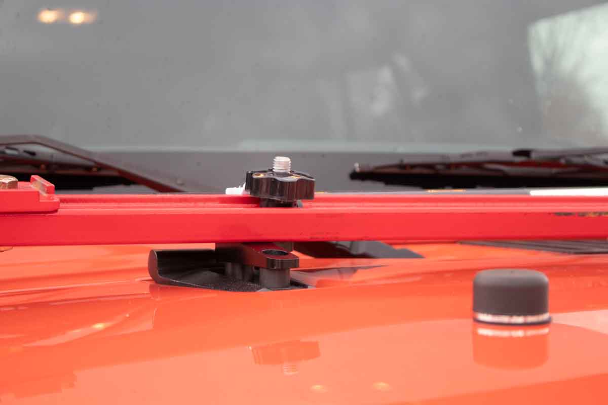 Fishbone Offroad Hi-Lift Jack Hood Mount for 2007 & Up Jeep Wrangler/Gladiator FB31317
