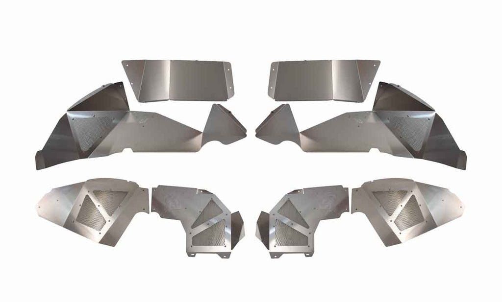 Fishbone Offroad 2018-Current Jeep Wrangler JL Raw Aluminum Inner Fenders - Legacy Model - Set FB33108