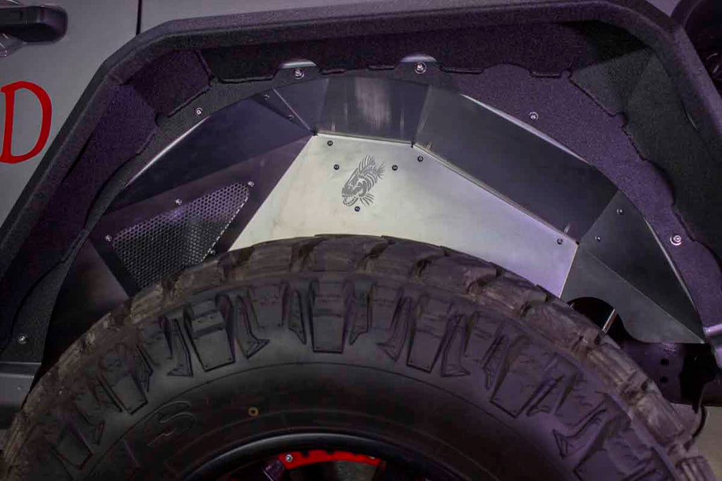Fishbone Offroad 2018-Current Jeep Wrangler JL Raw Aluminum Inner Fenders - Legacy Model - Set FB33108