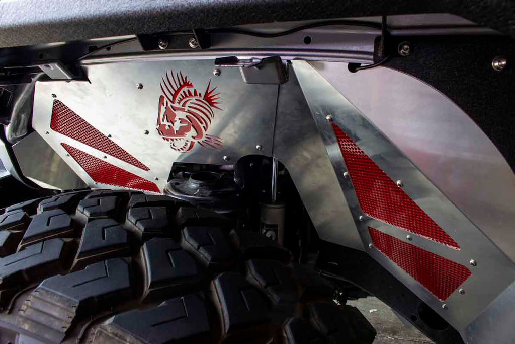 Fishbone Offroad 2018-Current Jeep Wrangler JL Raw Aluminum Inner Fenders - Legacy Model - Set FB33108