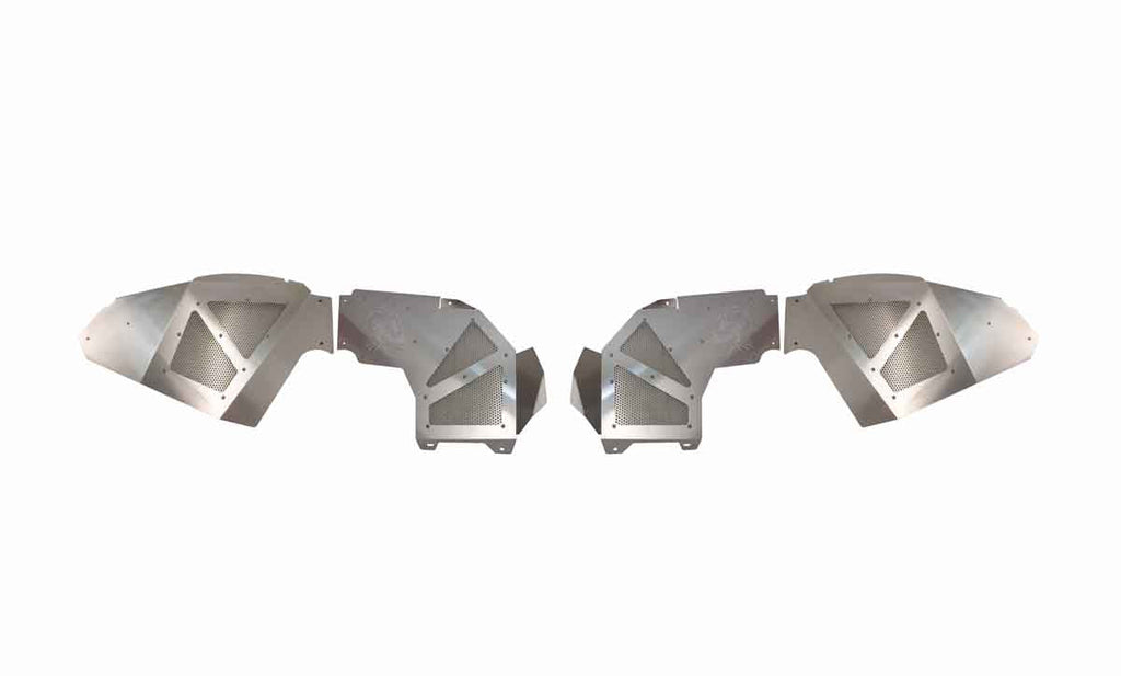 Fishbone Offroad 2018-Current Jeep Wrangler JL Raw Aluminum Inner Fenders - Legacy Model - Set FB33108