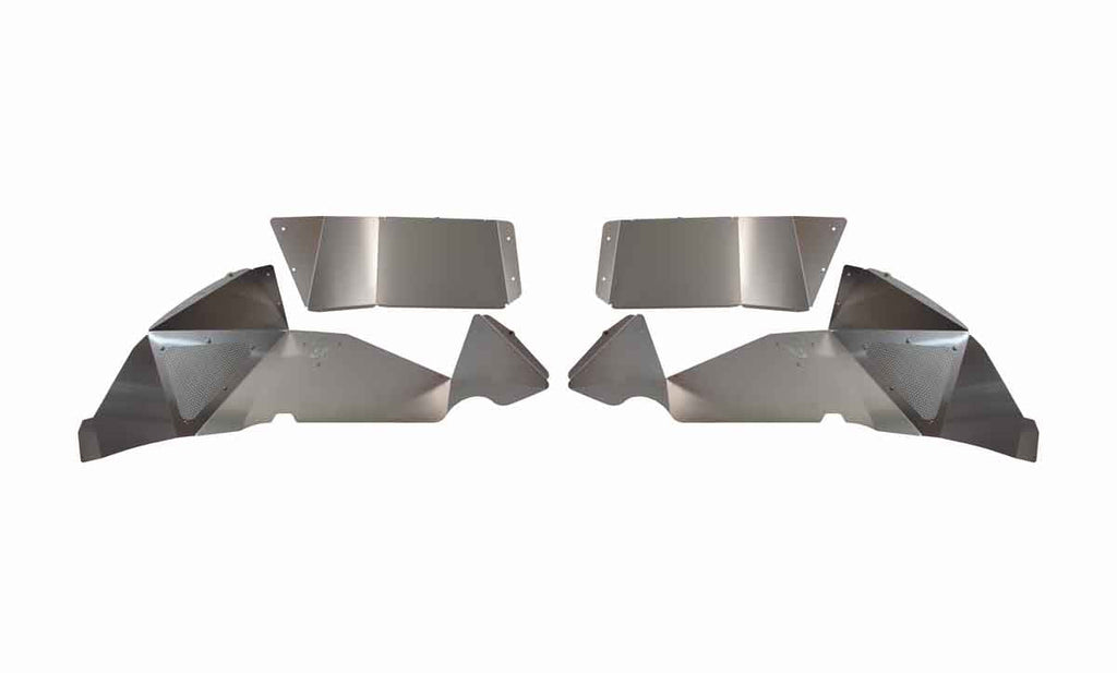 Fishbone Offroad 2018-Current Jeep Wrangler JL Raw Aluminum Inner Fenders - Legacy Model - Set FB33108