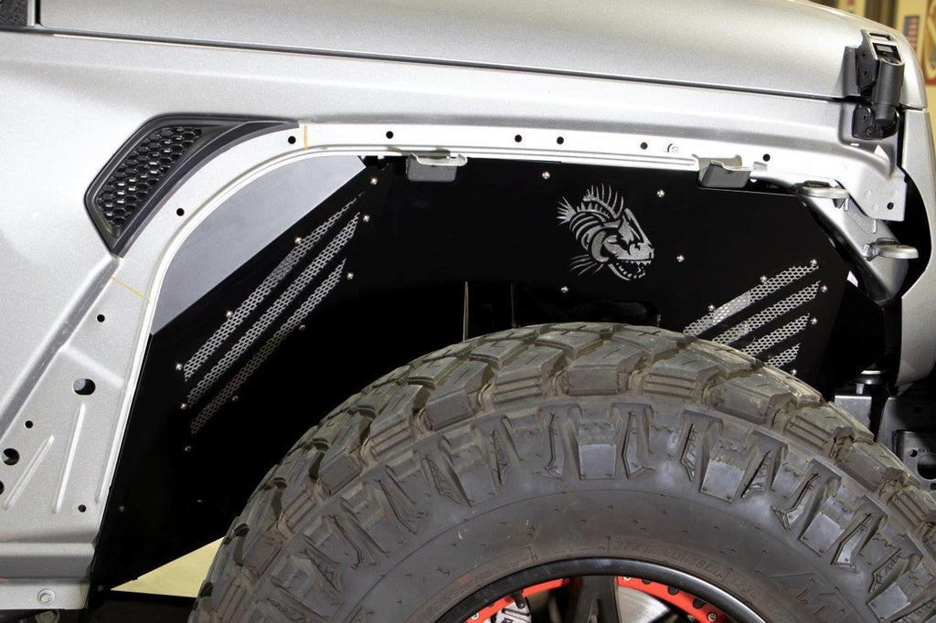 Fishbone Offroad RAW Aluminum Inner Fenders for 2018 & Up Jeep Wrangler/Gladiator FB33192F