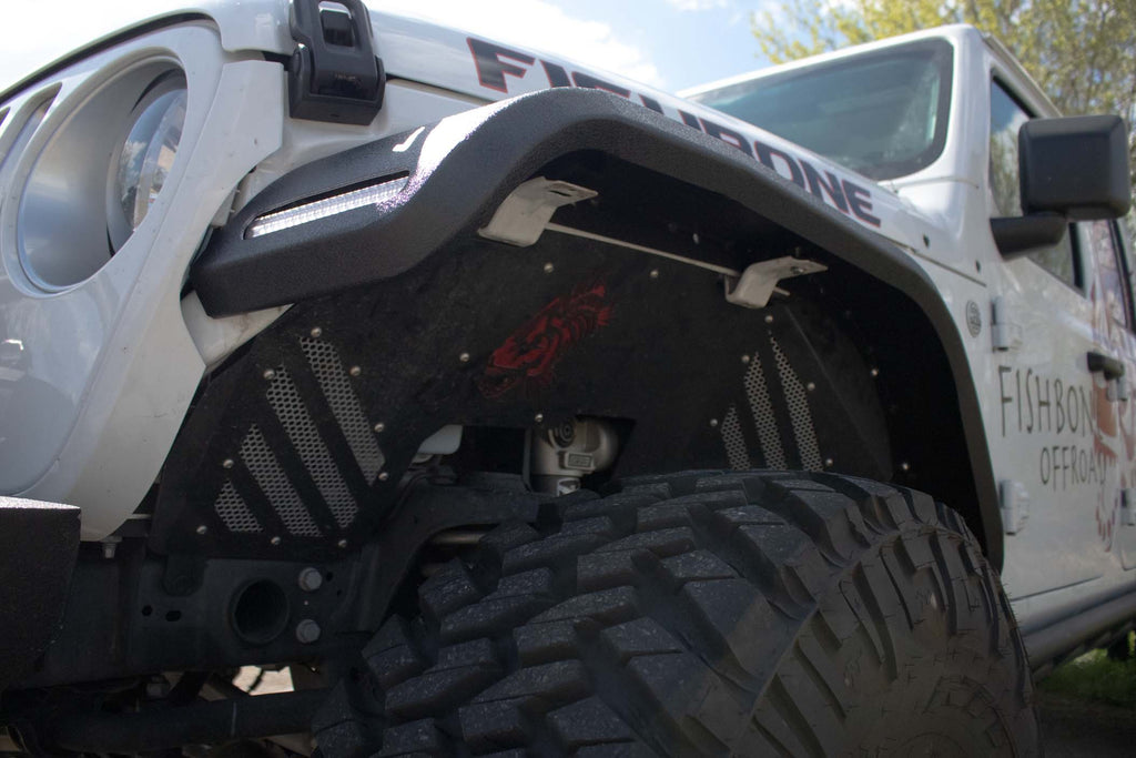 Fishbone Offroad 2018-Current Jeep Wrangler JL, JLU & 2020-Current Jeep JT Gladiator Aluminum Elite Front Fenders FB33455F