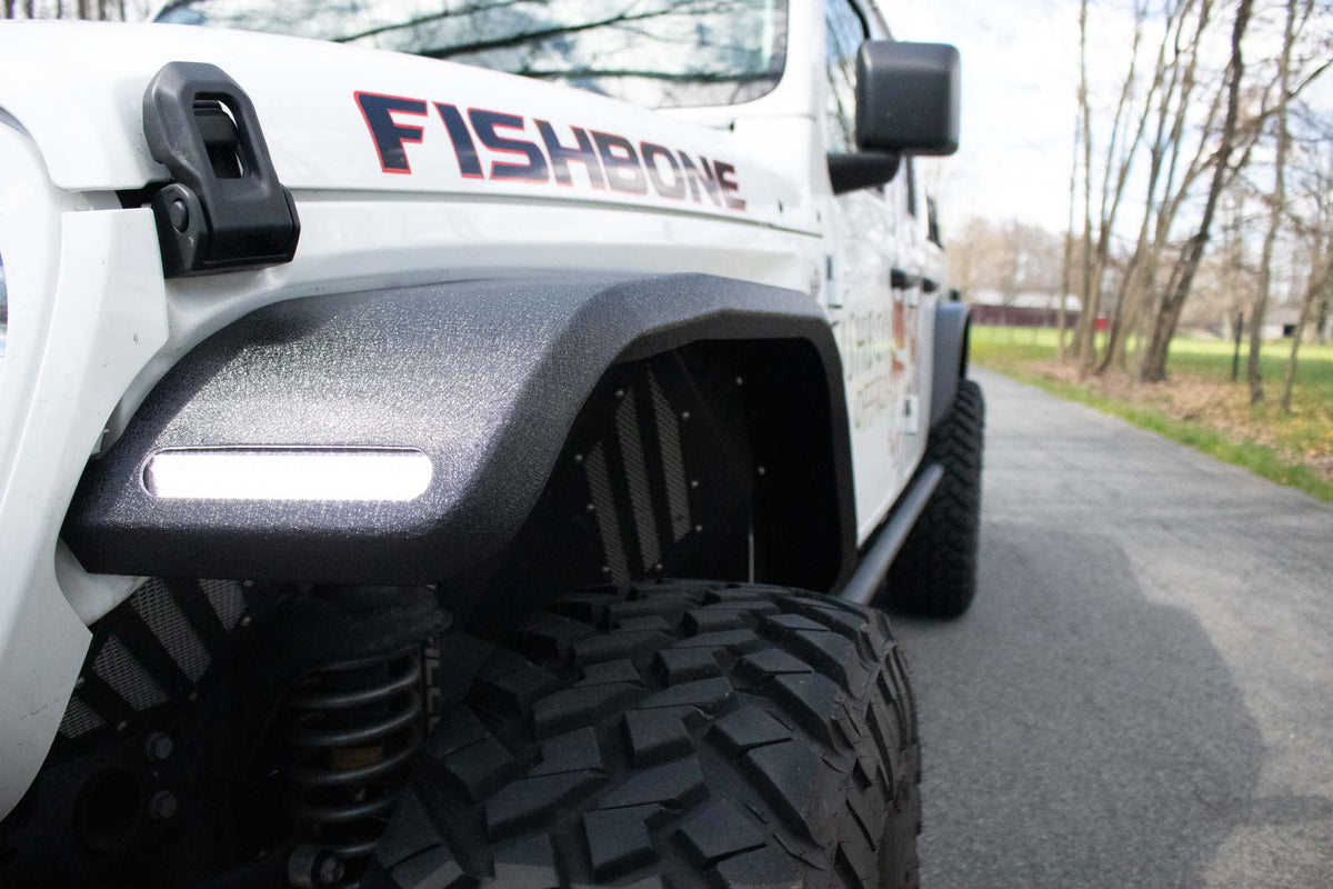 Fishbone Offroad 2018-Current Jeep Wrangler JL, JLU & 2020-Current Jeep JT Gladiator Aluminum Elite Front Fenders FB33455F
