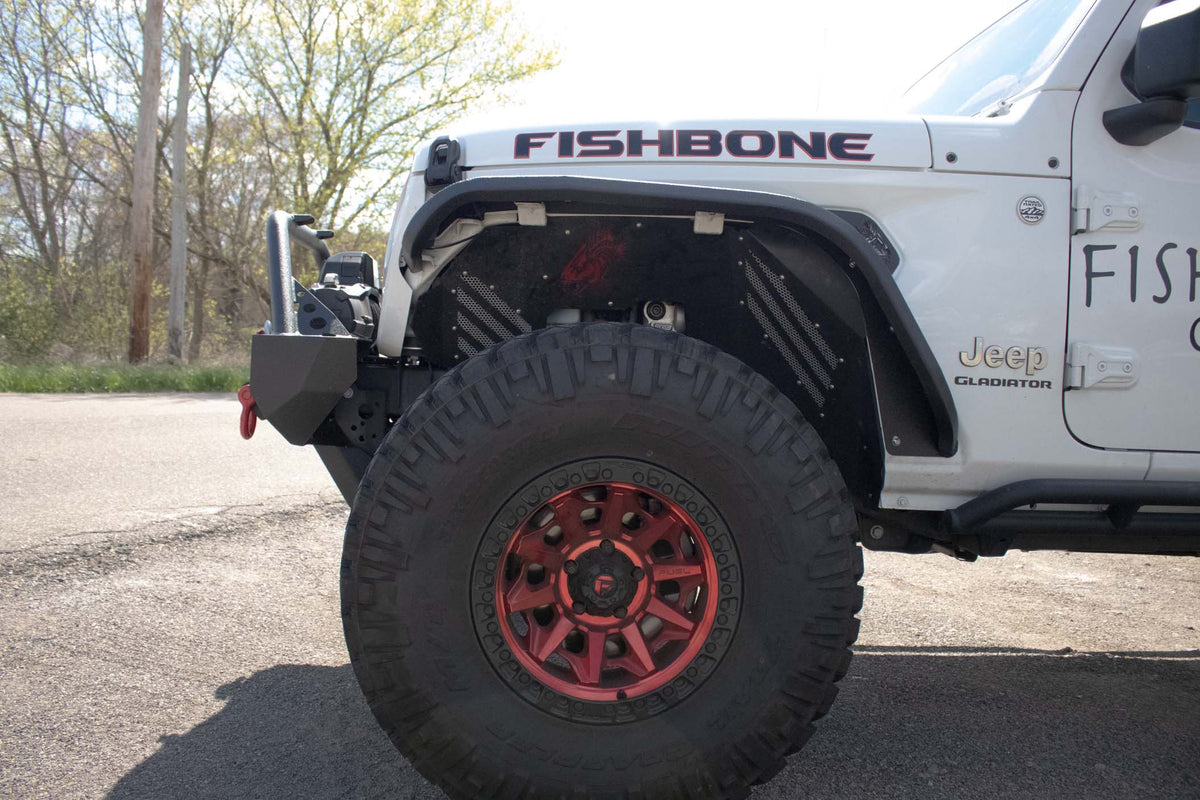Fishbone Offroad 2018-Current Jeep Wrangler JL, JLU & 2020-Current Jeep JT Gladiator Aluminum Elite Front Fenders FB33455F