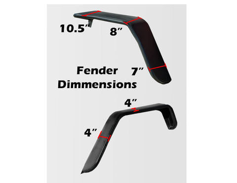 2007-2018 Jeep JK Wide Fender Flares | Front & Rear