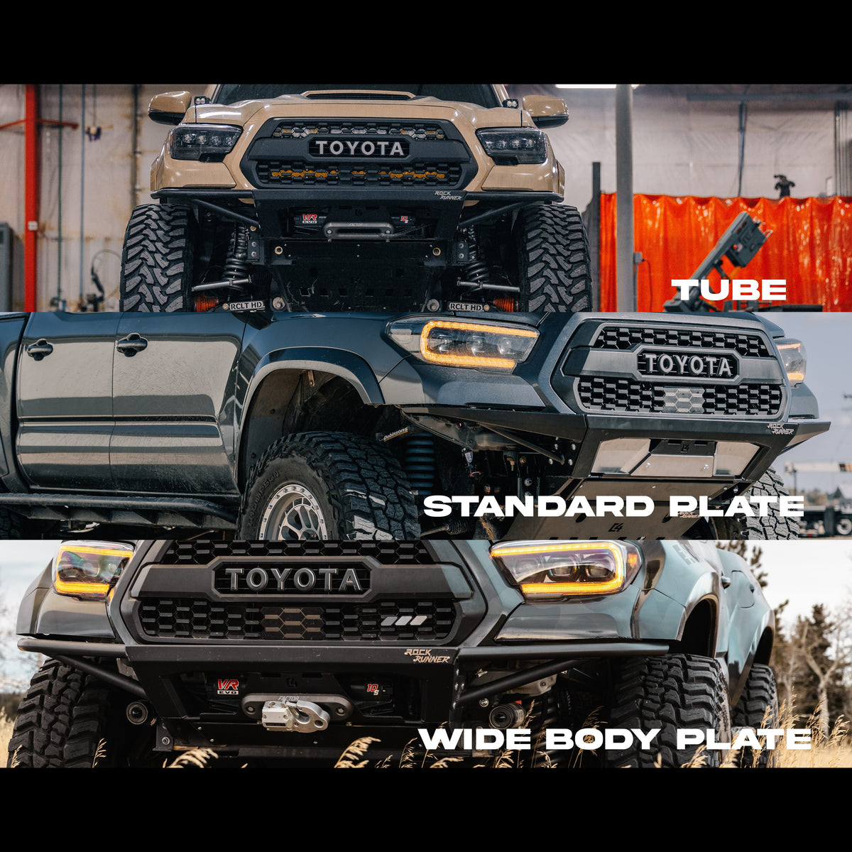 Tacoma Rock Runner Front Bumper / 3rd Gen / 2016-2023