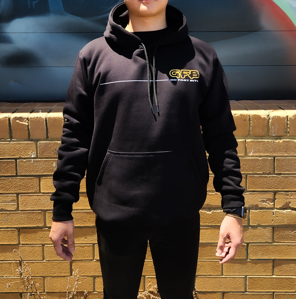 GFB Winter hoodie with logo printed on the front