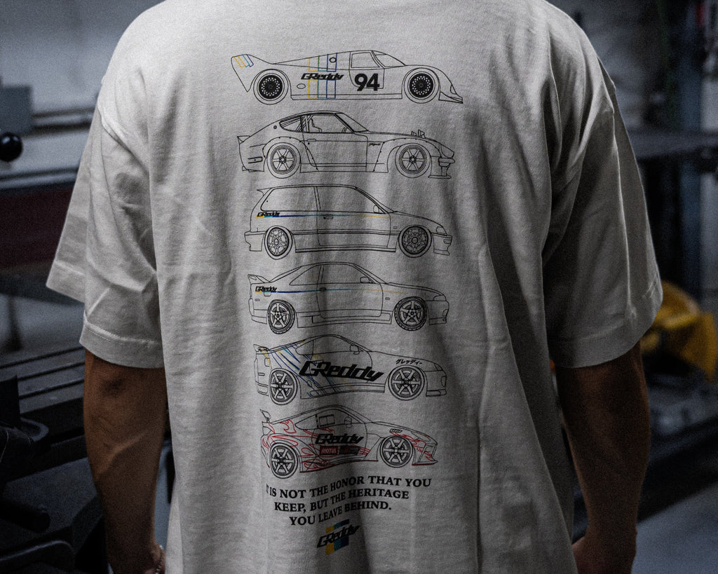 GReddy Heritage 4.0 Boxy Tee - Pigment Lunar Rock